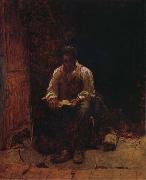 Eastman Johnson The Lord Is My Shepherd oil on canvas